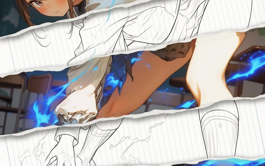 Style Change Prompt for Damaged Areas: Lost Love Girls