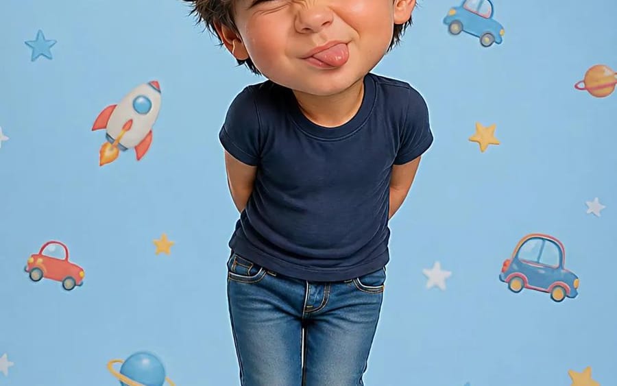 Portraits de personnages de dessin animé 3D stylisés