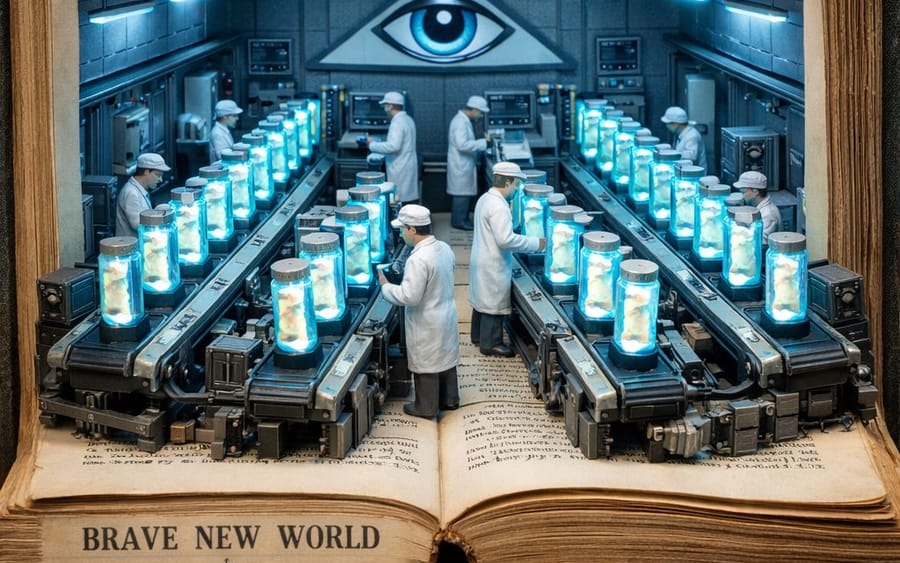 Surreal Diorama from 'Brave New World'