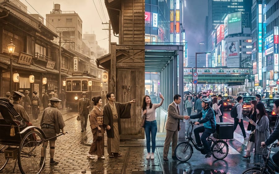 Tokyo Time-Blend Split-Screen