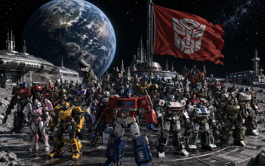 Prompt de Cenas Espaciais de Transformers