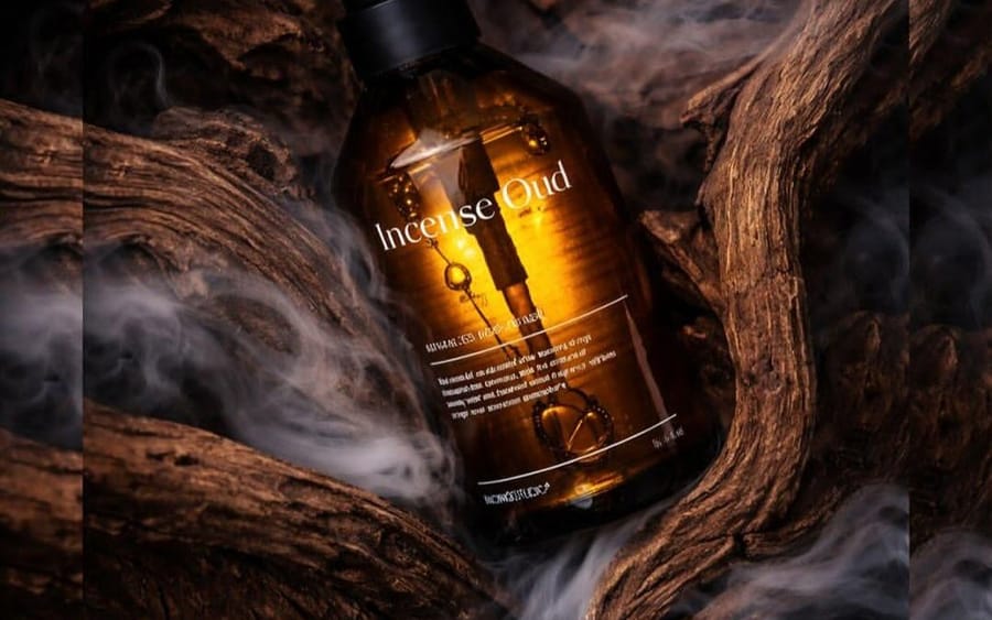 Publicité ultra-réaliste pour parfum de luxe