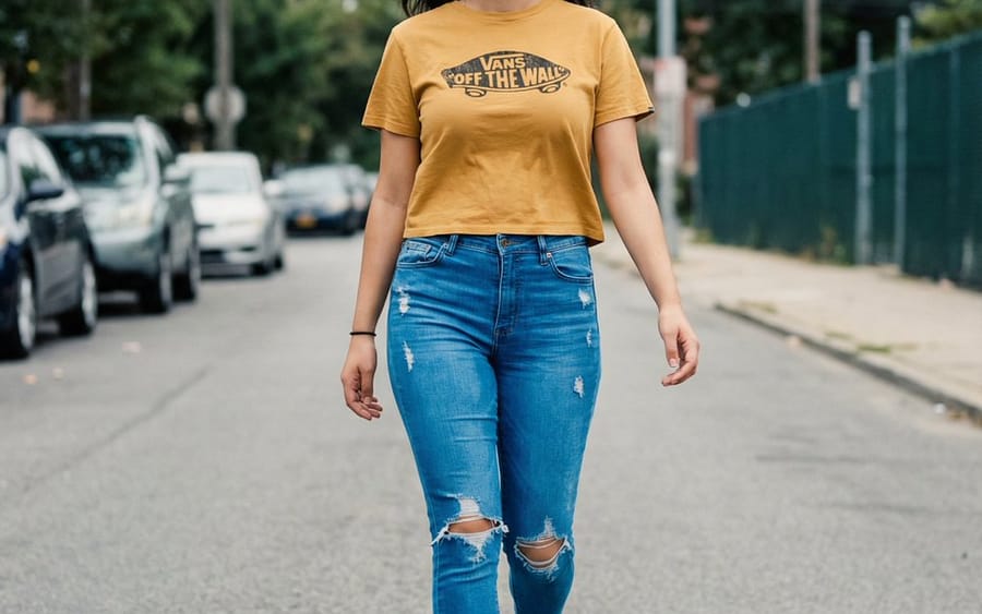 Vans Logo Street Fashion Portrait Replication