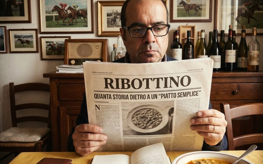 Vintage Newspaper Food Scene Prompt (JSON)