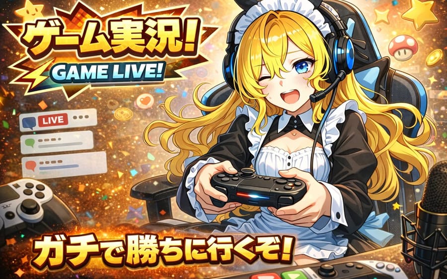 VTuber Gaming Thumbnail Creation Prompt
