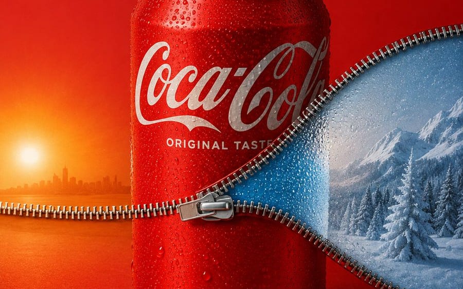 Sürreal Coca-Cola Fermuar Reklamı