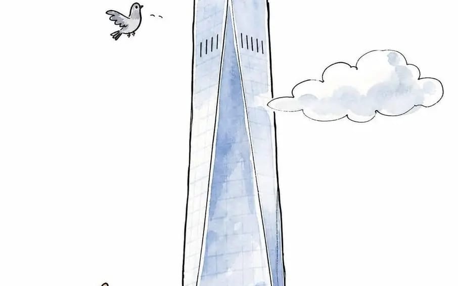 A minimalist hand-drawn doodle illustration of ICONIC