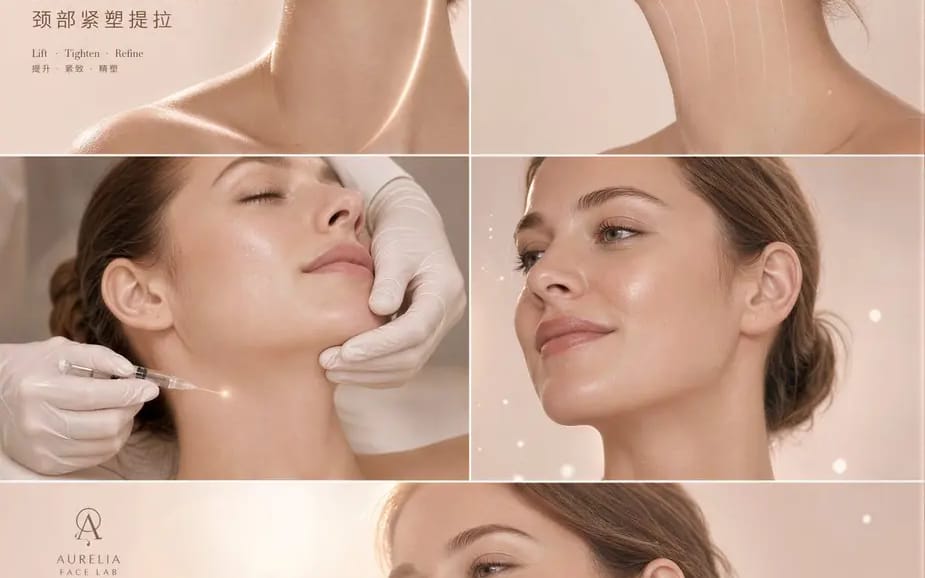 Create an ultra-premium aesthetic medicine campaign poster