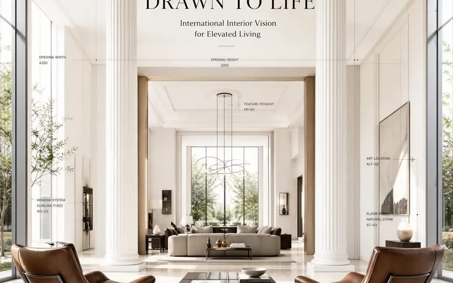 Create a world-class official real estate interior campaign