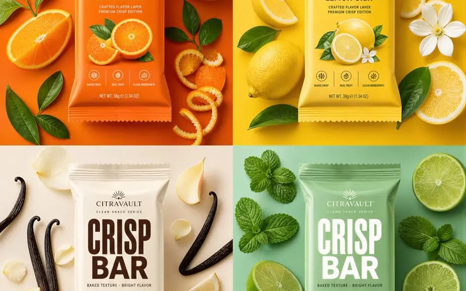 Create an ultra-premium vertical flavor campaign poster
