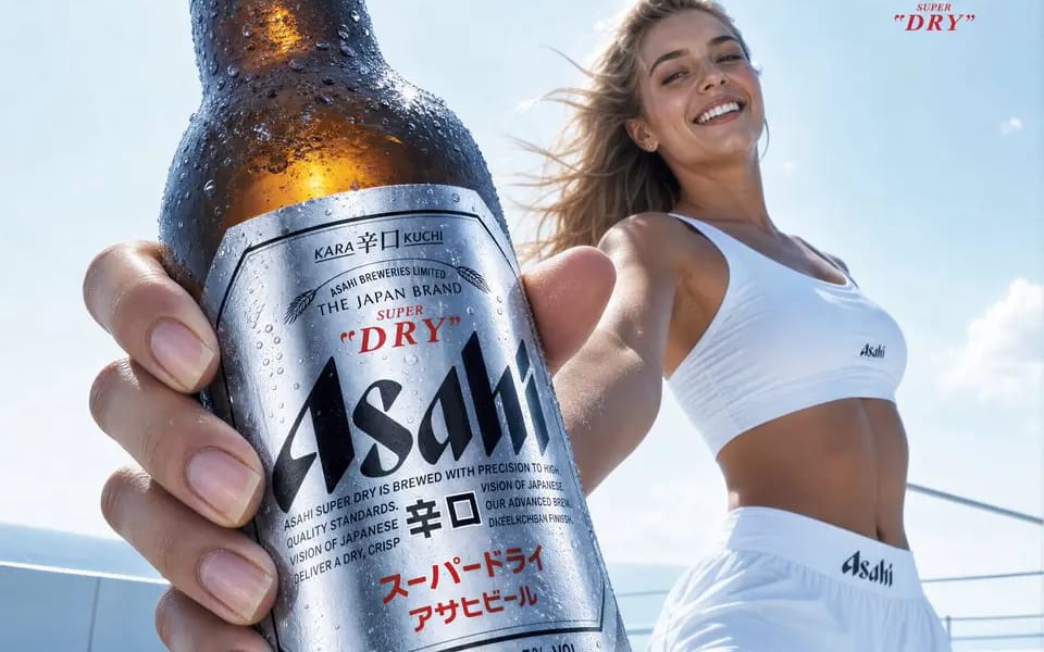 Create the second poster in the same ultra-premium Asahi