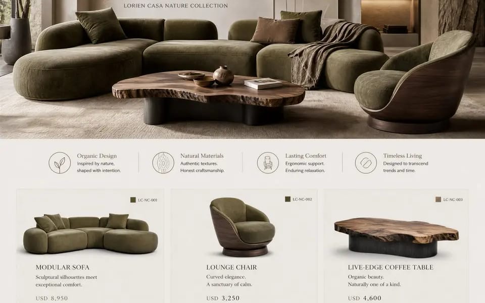 Create an ultra-premium real estate interior sales poster