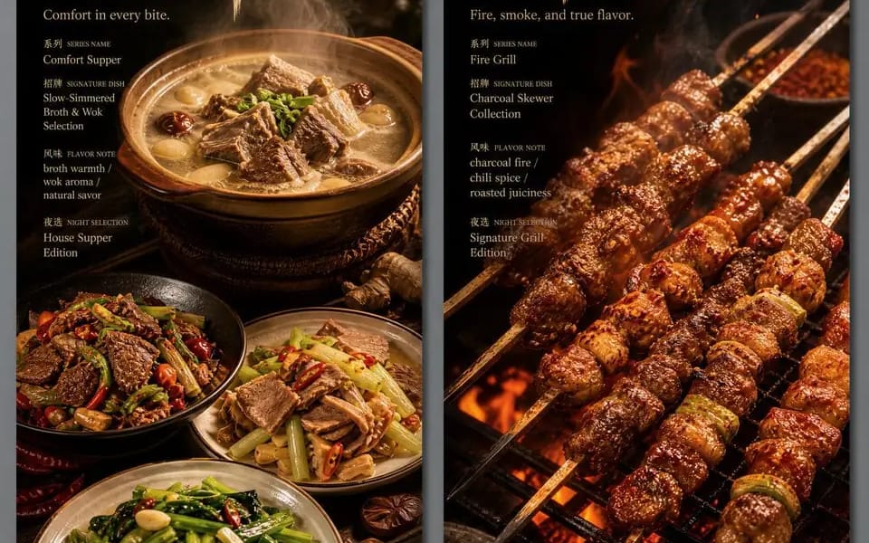 Create a world-class premium Chinese late-night dining