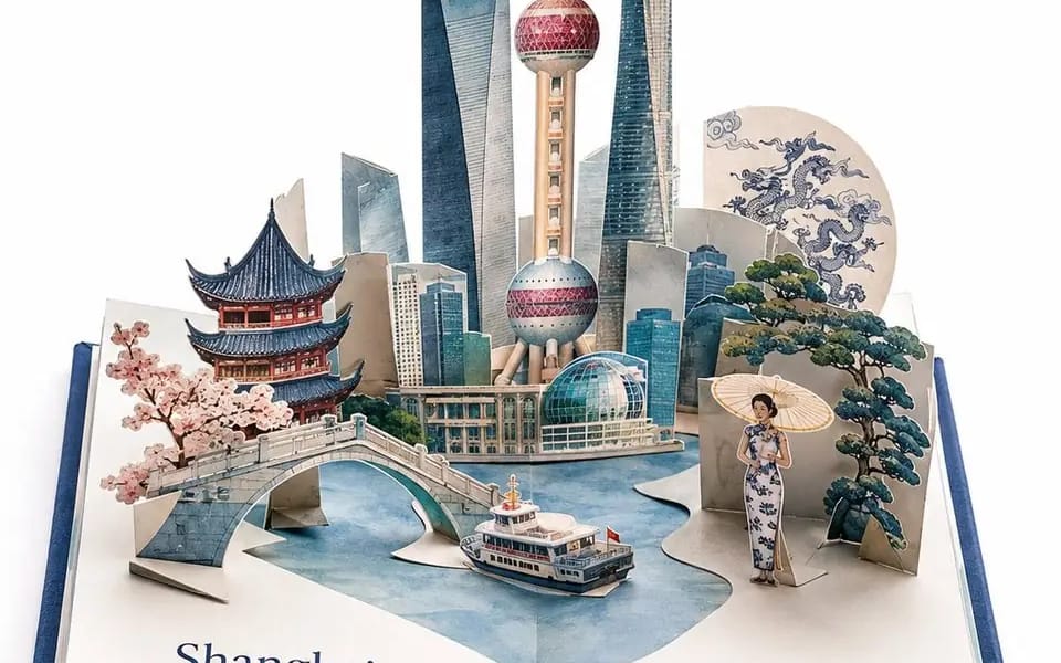 Create a premium travel pop-up book artwork of DESTINATION