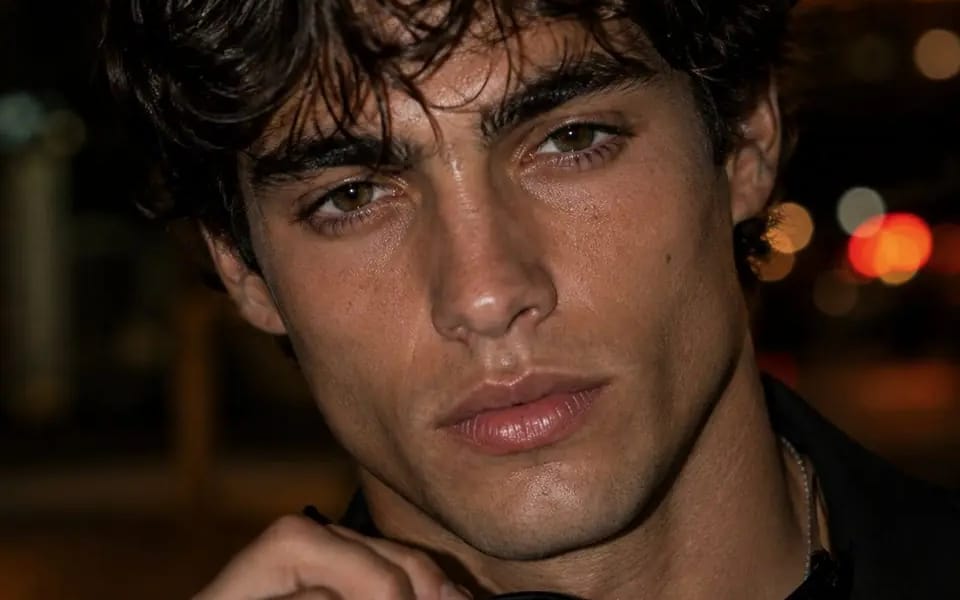 Photorealistic close-up editorial portrait of a young adult