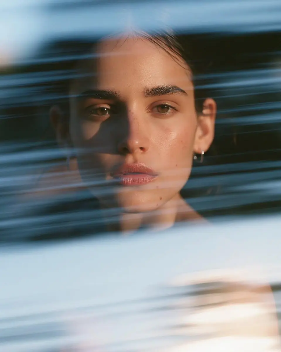 Ultra-realistic cinematic close-up portrait of a beautiful
