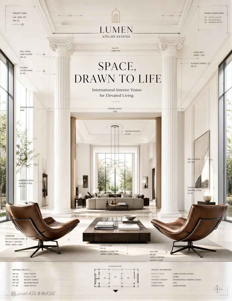 Create a world-class official real estate interior campaign
