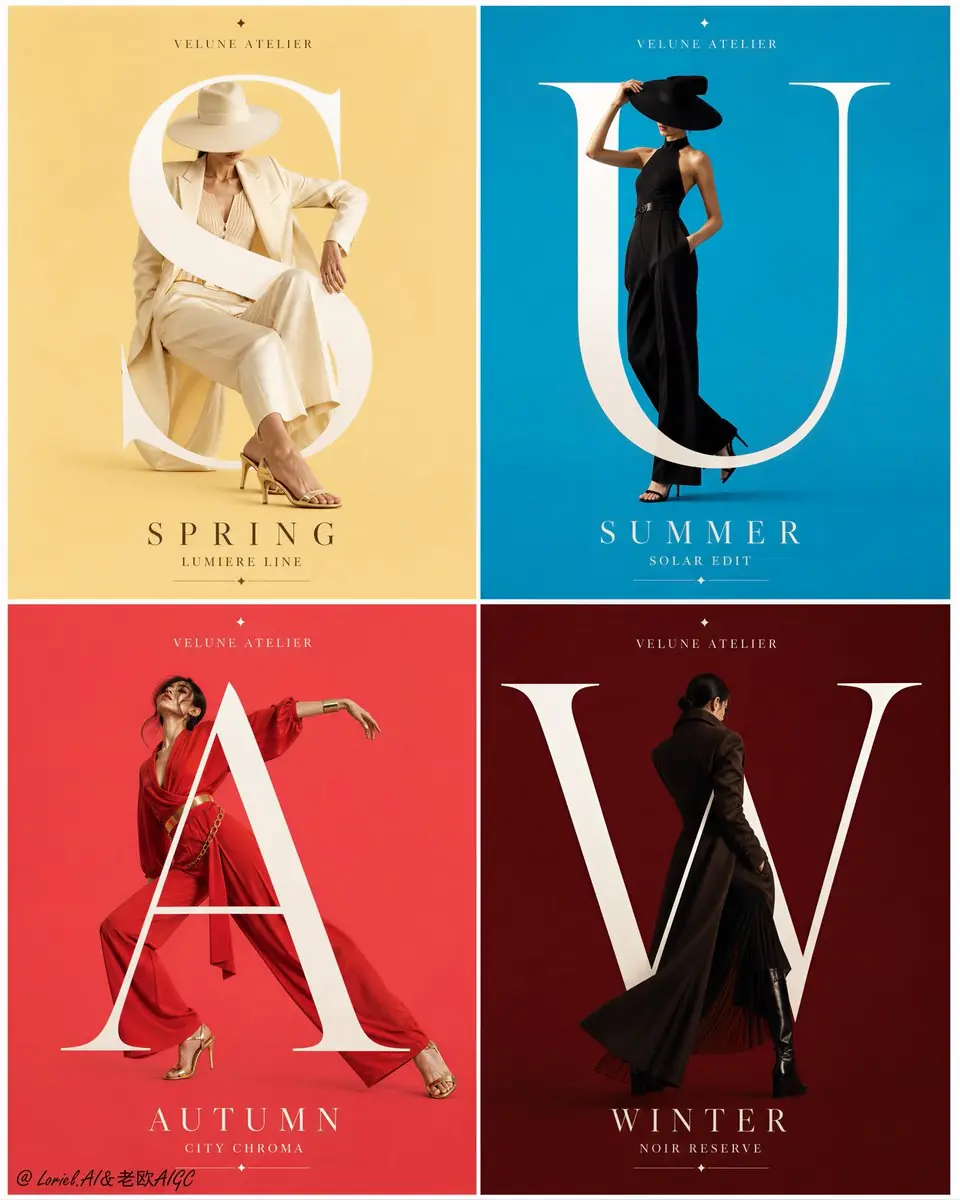 Create an ultra-premium 2x2 poster campaign board