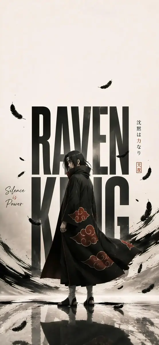 Create a premium cinematic anime editorial poster and device