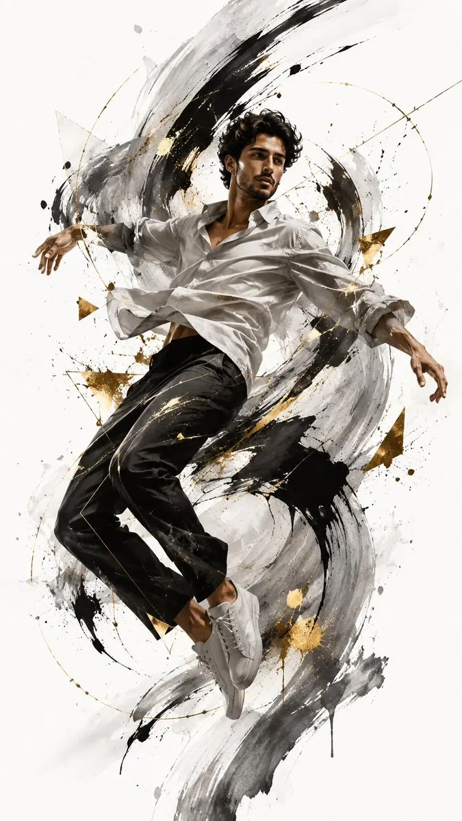 Create a high-fashion editorial fashion poster