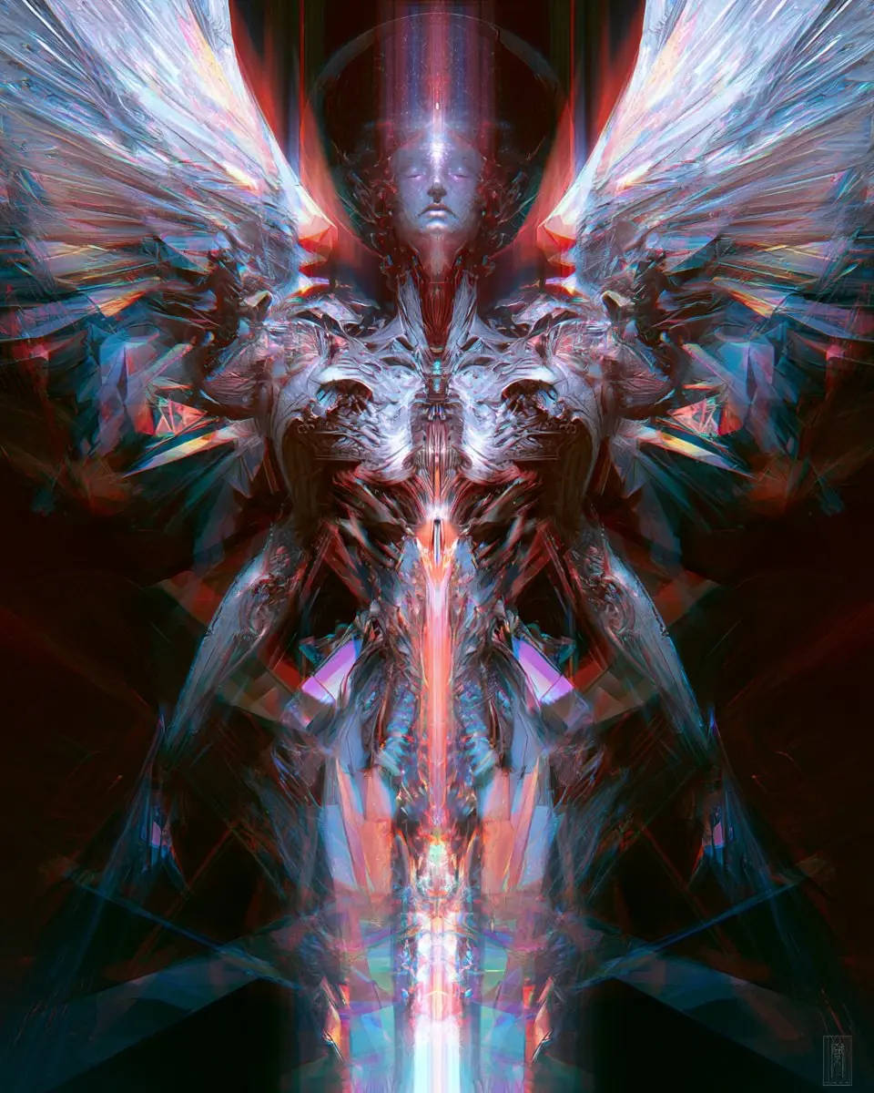Une représentation Fractured Prism Refractions de Subject