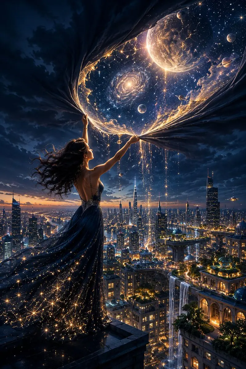 A breathtaking cinematic fantasy portrait of a beautiful