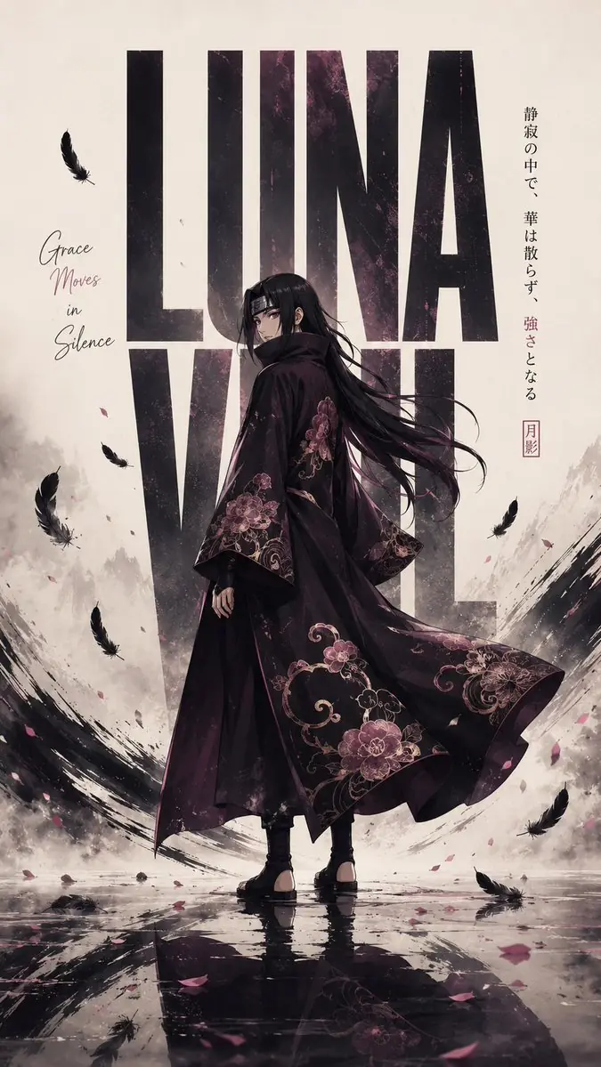 Create a premium viral cinematic anime editorial poster