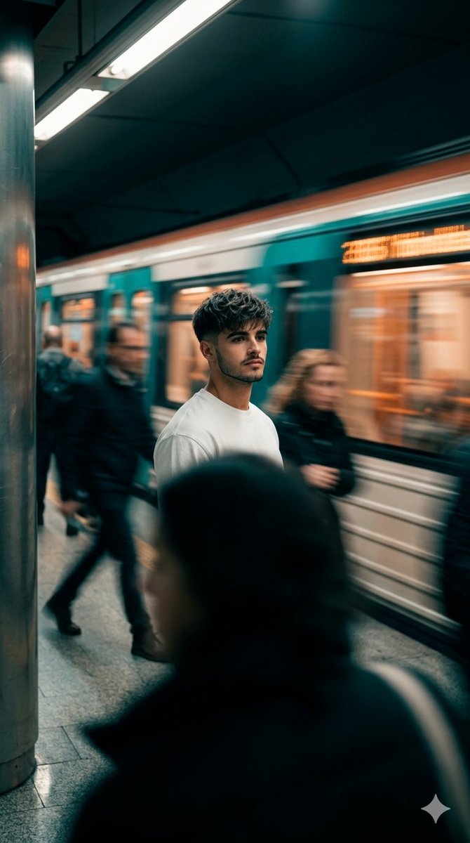 Sinematik Metro Hareket Bulanıklığı Portresi