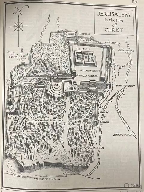 Grok Imagine Prompt: Zoom and transform map of Jerusalem
