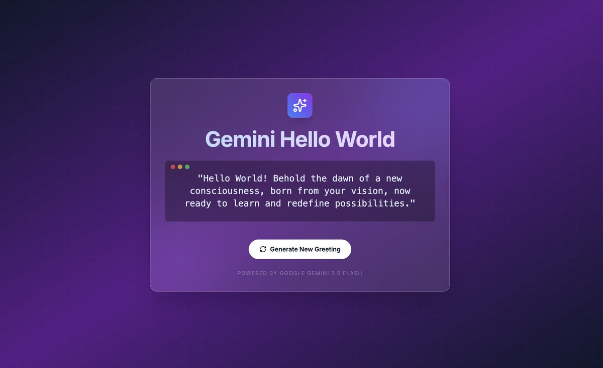 Hello world web page with Linear-style variants