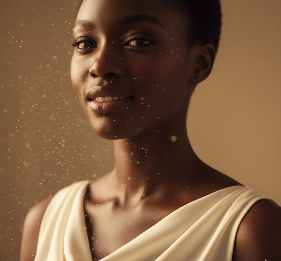 High-Fashion African Female Editorial Portrait Prompt