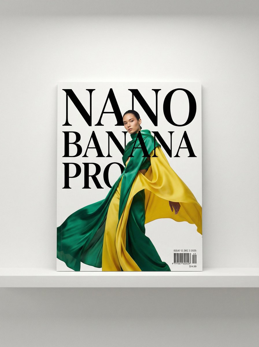 Magazine Cover with Nano Banana Pro Branding