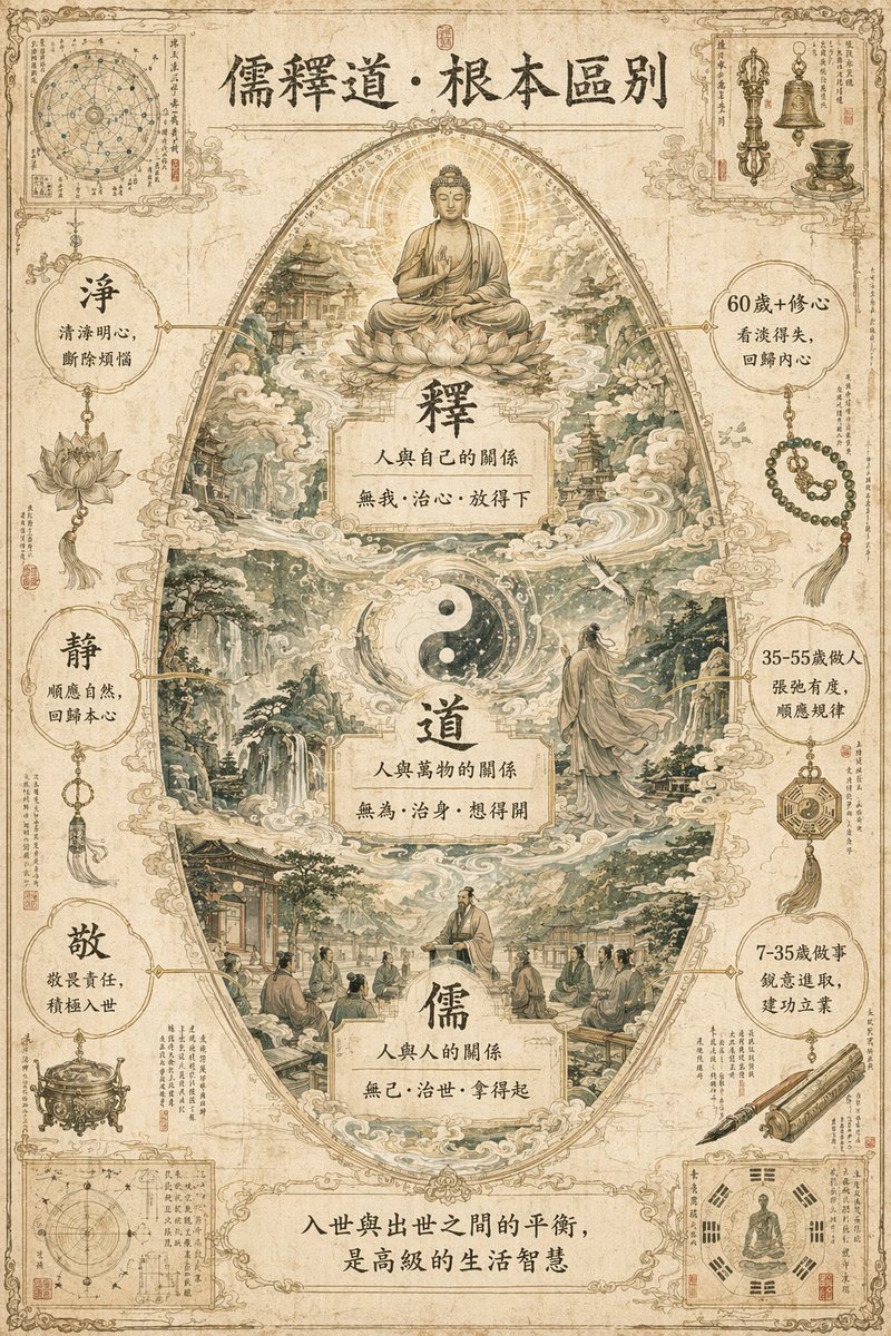 Manuscrit d'infographie sur les concepts philosophiques