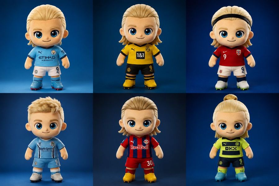 Peluş Chibi Futbol Maskotu