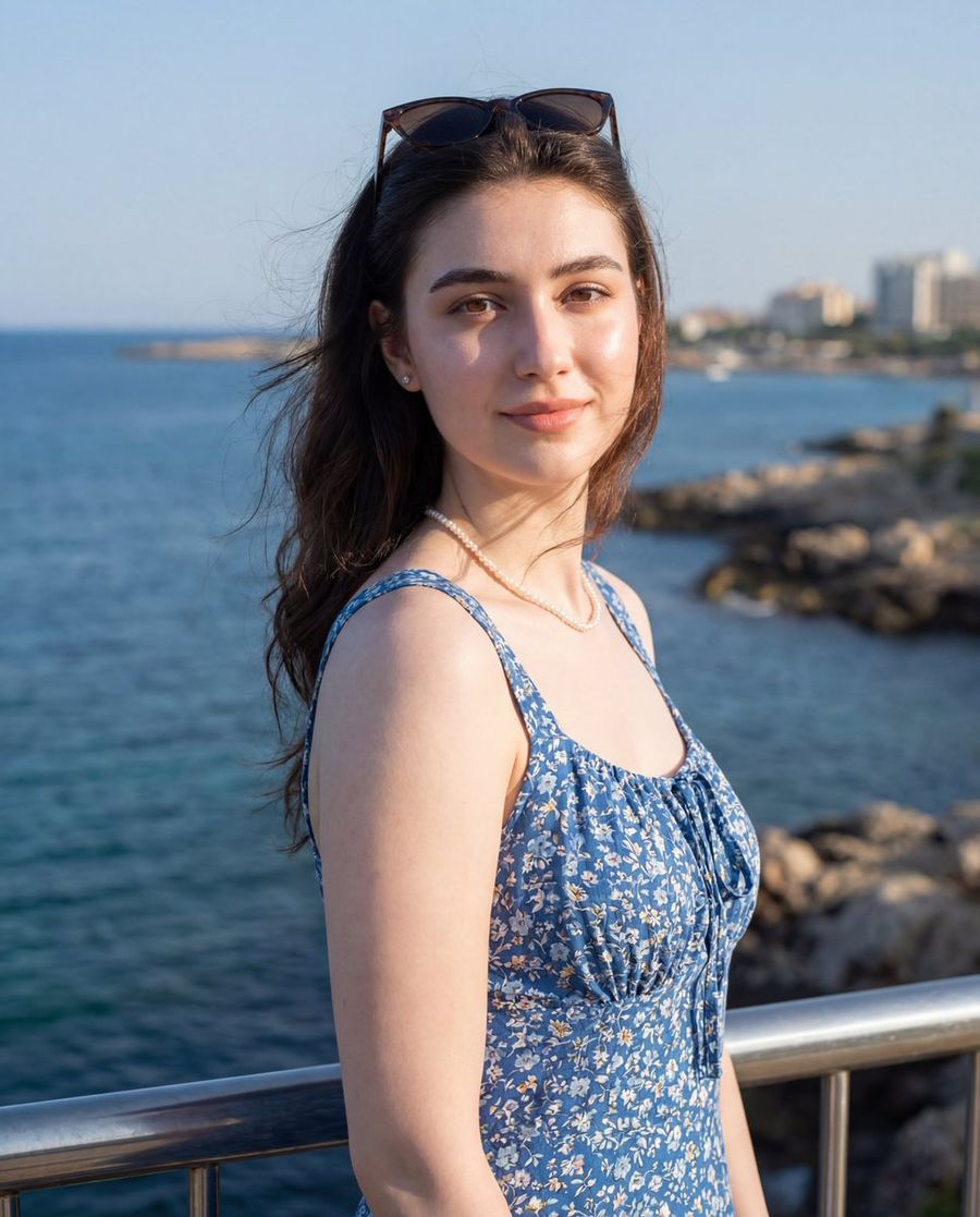 Seaside Travel Lifestyle Portrait