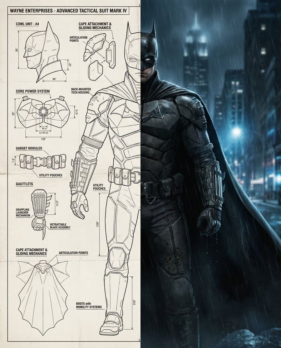 Projeto de Batman Cinematográfico em Tela Dividida