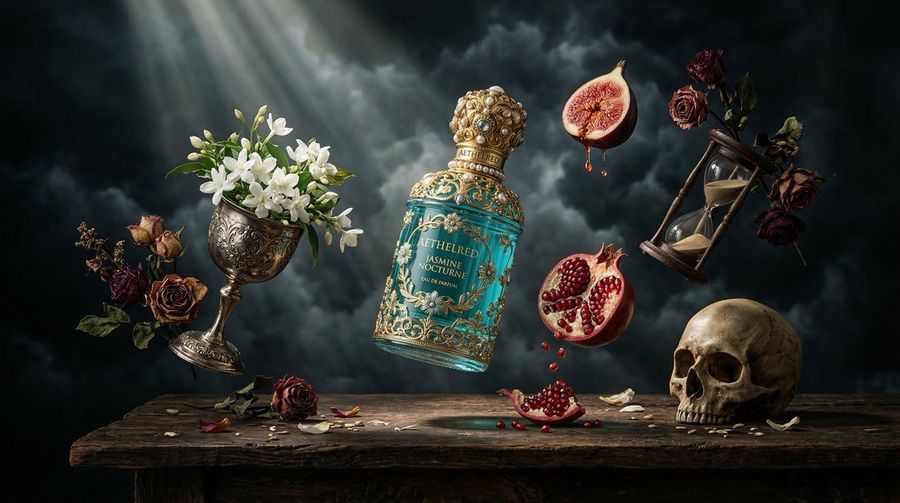 ข้อความแจ้งสำหรับโฆษณาน้ำหอมแนว Surreal Baroque