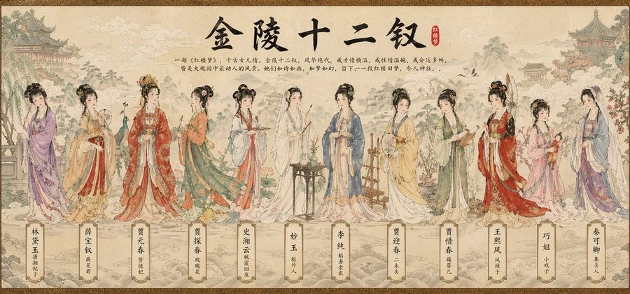 Illustration de rouleau traditionnel chinois