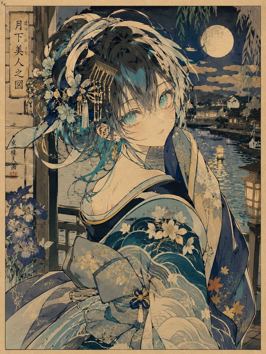 Transformation de personnage en style Ukiyo-e