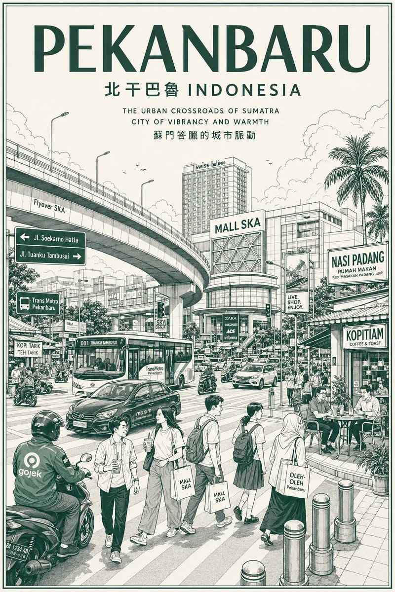 Affiche de voyage vintage monochrome