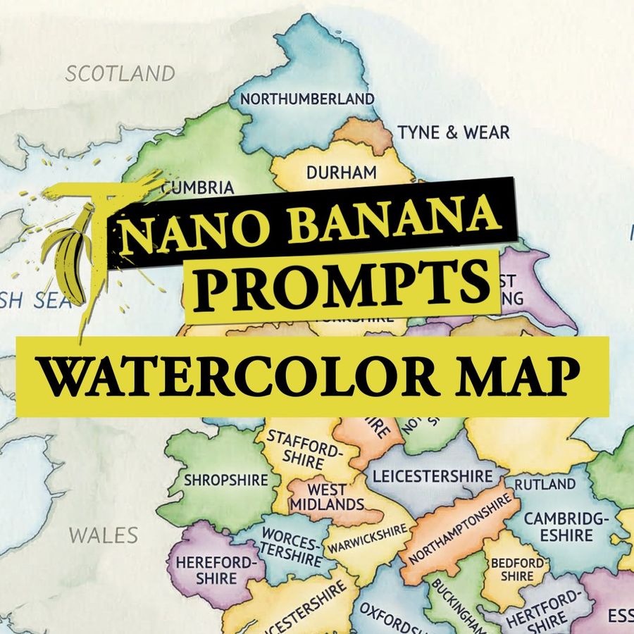Prompt de génération de carte aquarelle