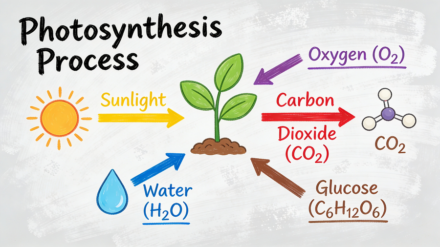 Whiteboard Photosynthesis Explanation