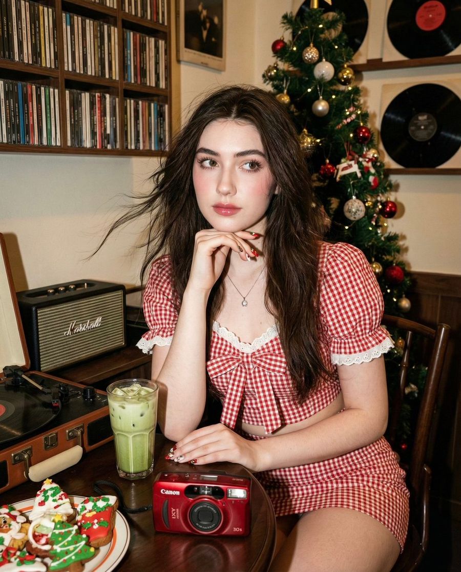 Y2K/Ea-Girl Aesthetic Portrait Prompt with Flash Lighting