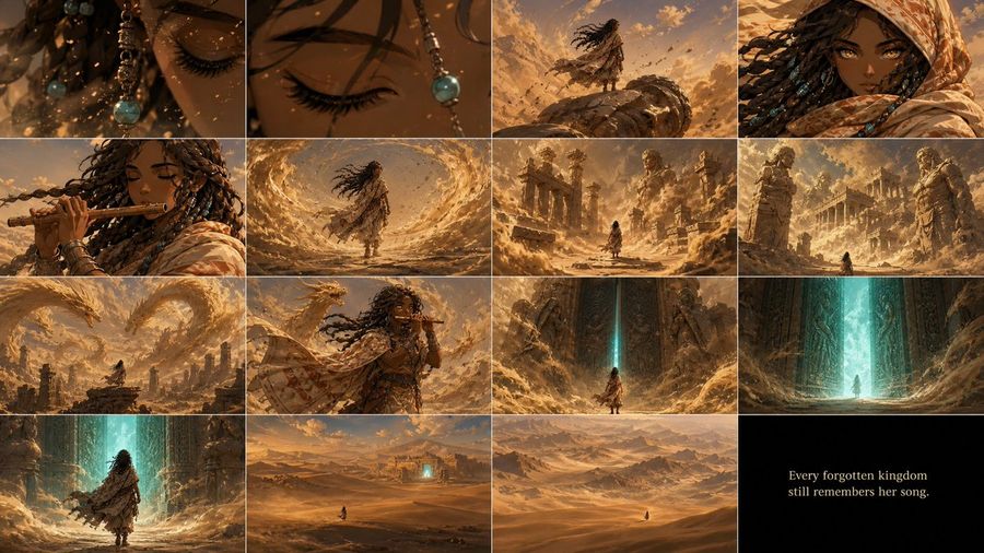 Zareya Desert Kingdom Storyboard